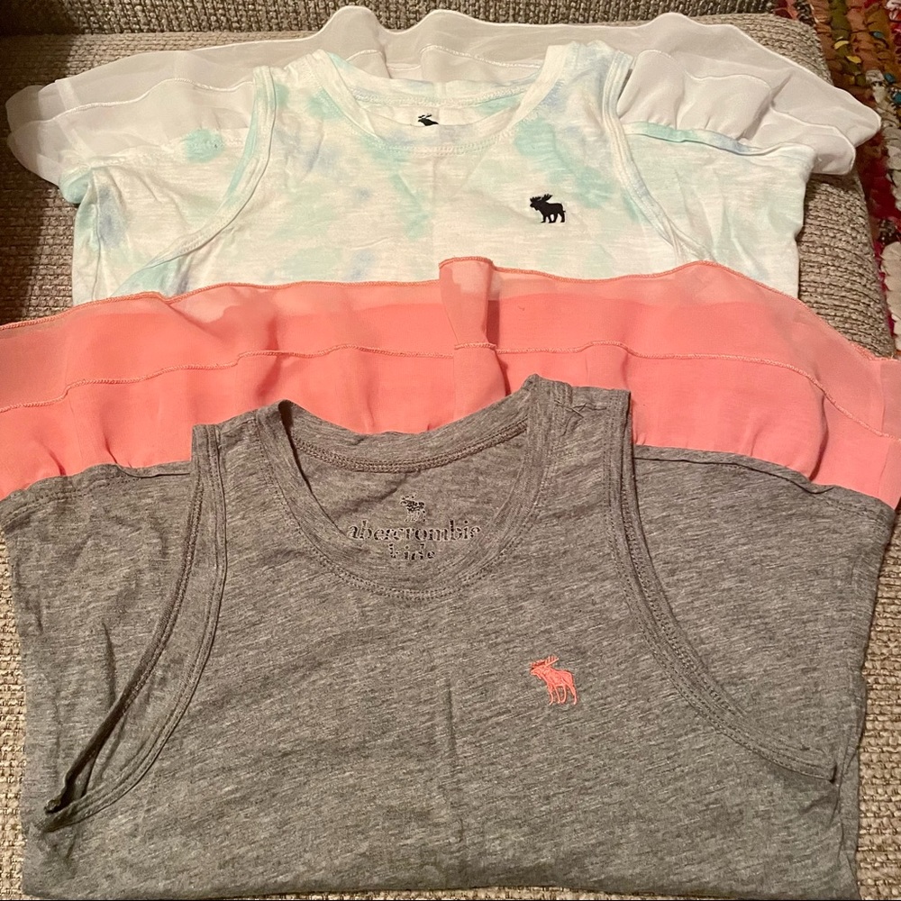 2 Abercrombie kids tank tops size 9/10